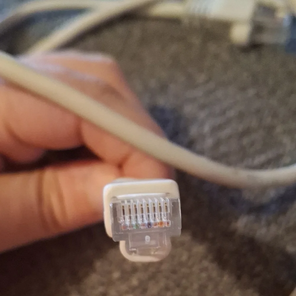 White UTP Network Patch Cable Category 5 Ethernet